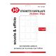 Etichette adesive 24x18mm - 8 fogli