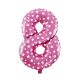 Palloncino rosa 35cm n.8