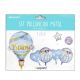 Set palloncini mongolfiera Welcome Baby Boy- 5pz
