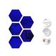 Specchi adesivi esagonali blu 18*20cm- 5pz