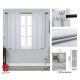 Tende oscuranti termiche intreccio punteggiato bianco- 70x150cm