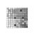 Pannelli adesivi 30x30cm mosaico argento